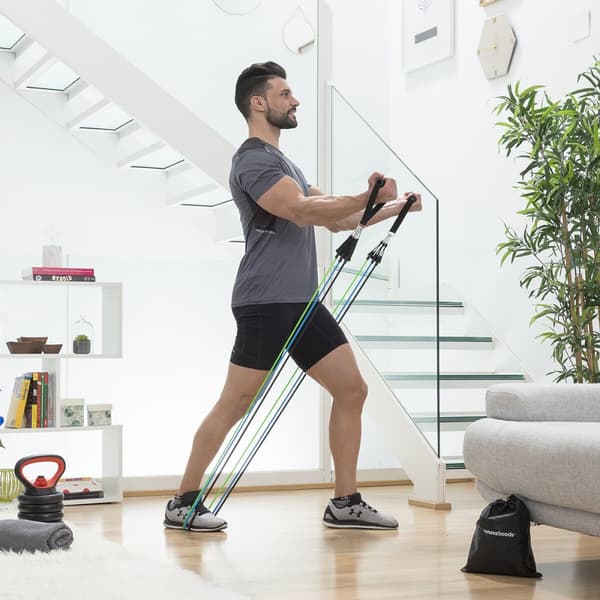 Set med motståndsband, tillbehör och träningsguide Tribainer InnovaGoods 3 antal