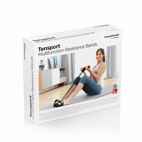 Monikäyttöiset vastuskuminauhat ja treeniopas Tensport InnovaGoods