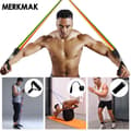 Miniatyrbild 1 av 4: PIMPIMSKY 11 elastiskt band set fitness bodybuilding motstånd sport dragkraft bred ankel fot träningsrem kit
