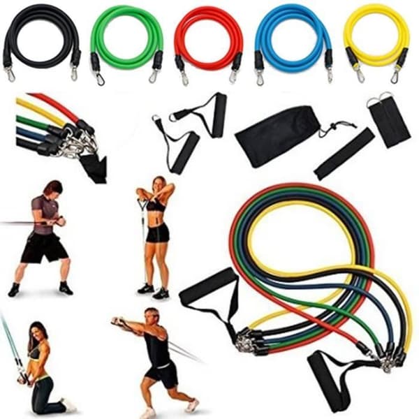 Motståndsband - Ej specificerat - 11 PCS - Blandad - Intensiv - Fitness