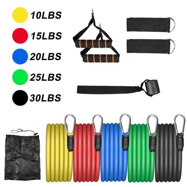 11st motståndsband set Professionell latex styrketräning Elastiska fitnessband Träningsgym, yoga, gå ner i vikt