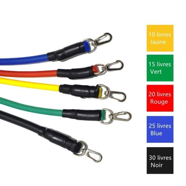 Leytn® Set Resistance Bands Elastisk styrketräning för män Kvinnor Fitness Yoga Shaping