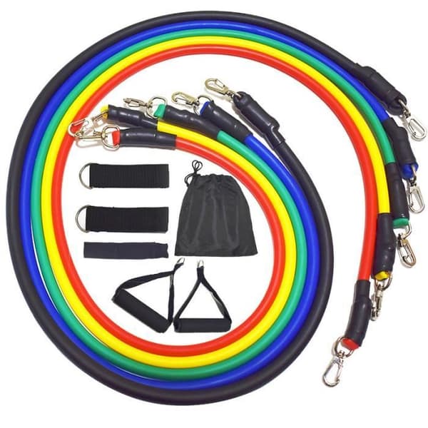 Leytn® Set Resistance Bands Elastisk styrketräning för män Kvinnor Fitness Yoga Shaping