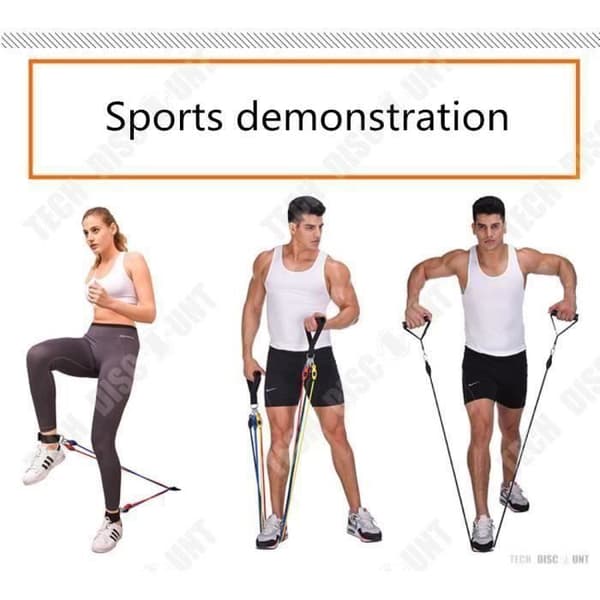 Elastiskt band - TD - 11-delat kit - Fitness - Bodybuilding - Nybörjare