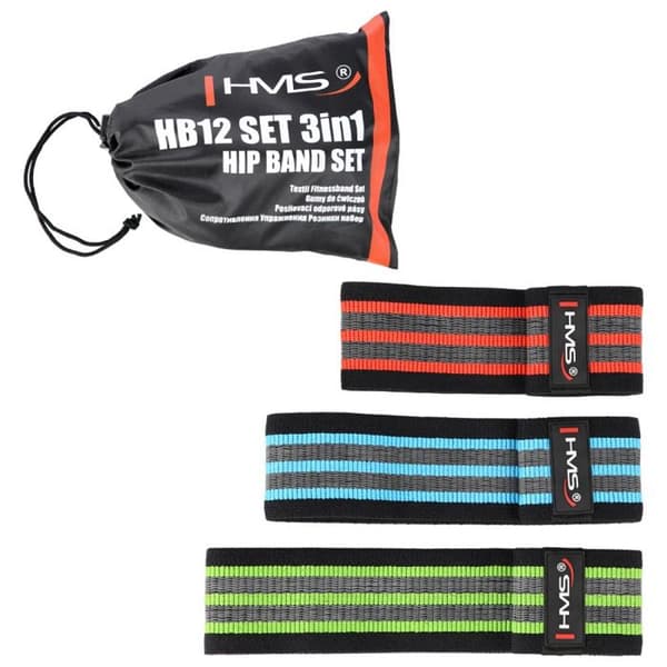 Gummiband - HMS - HB12 - 3 storlekar (S, M, L) - Intensiv användning - Unisex