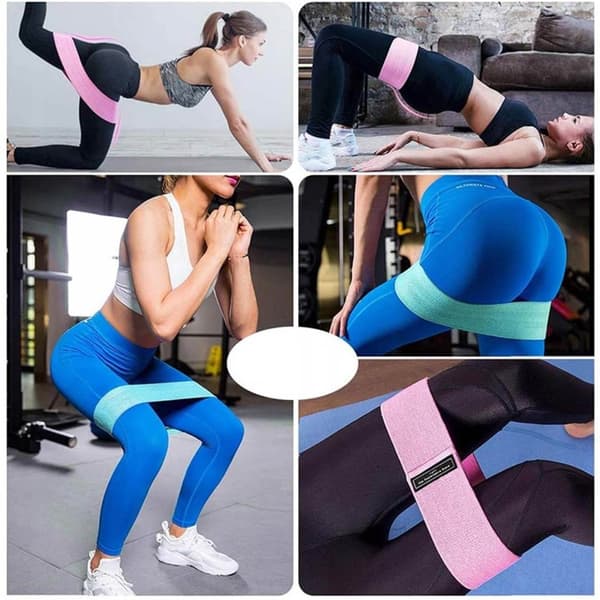 Träningsband | 3-Pack Elastiska Motståndsband för Träning