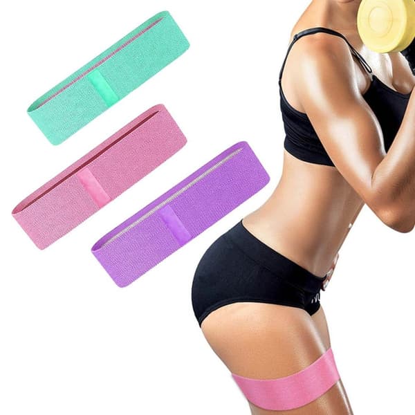 Träningsband | 3-Pack Elastiska Motståndsband för Träning
