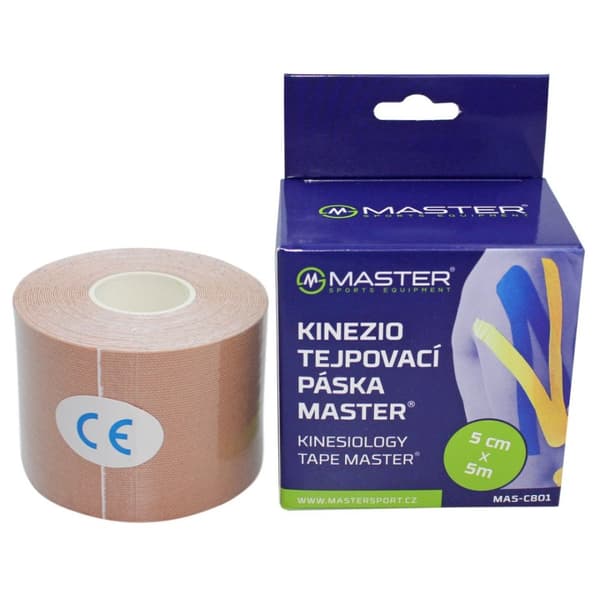 MASTER Kinesiology Tape 5 cm x 5 m Brun