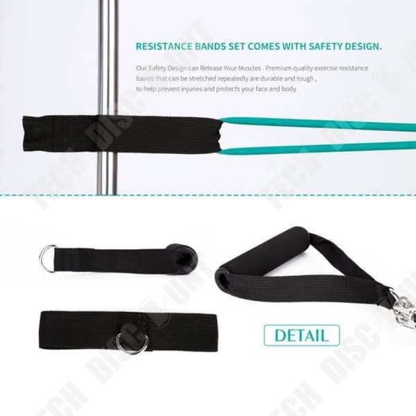 TD® Natural Latex Bälte Resistance Band Stretch Band Remmar Tillbehör Elastic Gym Yoga - HSJSTLDB03031