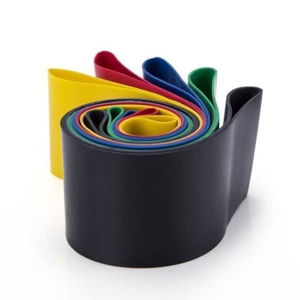 Resistance Band Set (5) ZENTAVO Bodybuilding Elastic Band Fitness Träningsutrustning för Bodybuilding Pilates Squat Sport.