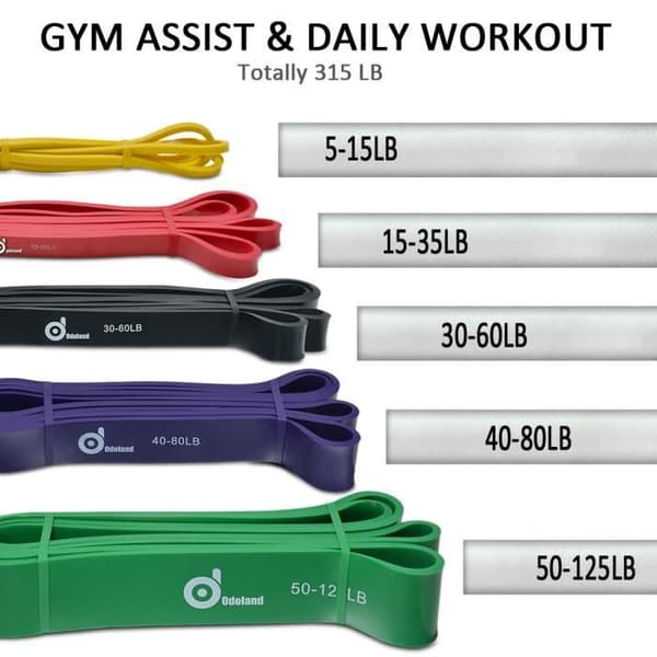 AGPTEK Latex Resistance Bands - 9 i 1 - Motståndsträning - Flerfärgad - Fitness - Nybörjare