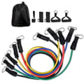 Miniatyrbild 1 av 3: TD® Resistance Band - Elastiskt styrketräningsset - Latex Fitness Exercise - Kit med ankarhållarhandtag - Ankelrem