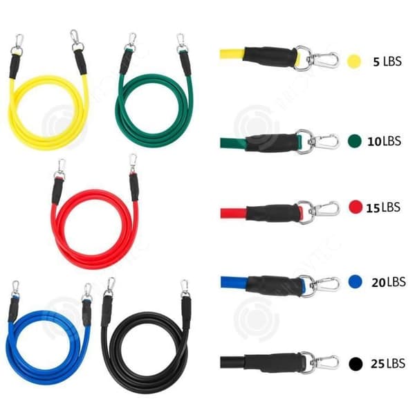 INN® TD set elastiskt band fitness bodybuilding 11 sport motstånd dra bred fotled fot kit rem Elastiband träning h