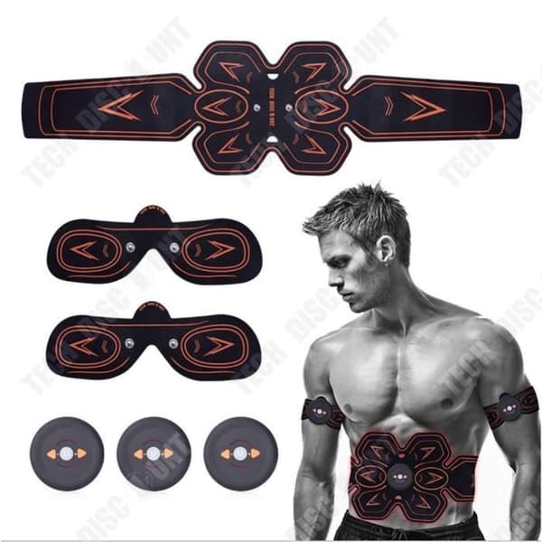 TD® Uppladdningsbart träningsbälte Hemma Lazy Abdominal Patch EMS Muscle Patch Magplåster