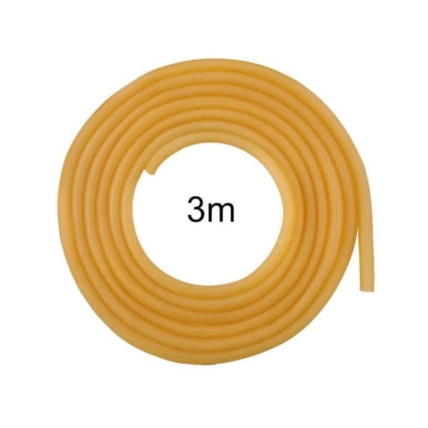 Elastiskt rör - Ej specificerat - 6 x 9 mm - Naturlatex - Längd 3m - Hög elasticitet
