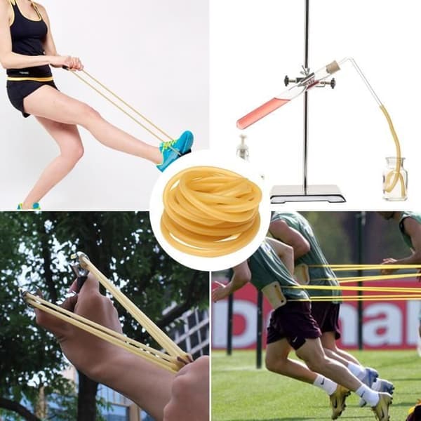 Naturlatex elastiskt rör 6x9mm för professionell jakt eller tävlingsslunga