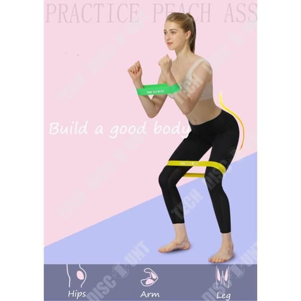 TD® Set med 4 Resistance Bands Set Workout Gym Sport Hem Träningsrör Elastiska band