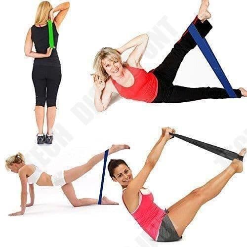 TD® Set med 4 Resistance Bands Set Workout Gym Sport Hem Träningsrör Elastiska band
