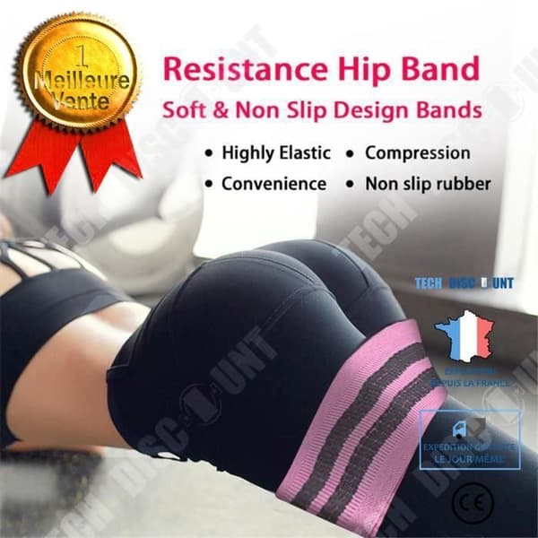 TD® Halkbälte Vackert höftuppåtvänd höftlyft Elastiskt band Yogadragband yogatillbehör 550S