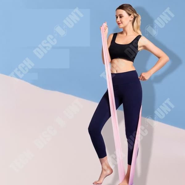 TD® Pink-1500*150*0,35 mm Yoga Tension Band Aptitude Fitness för damer Tension Band