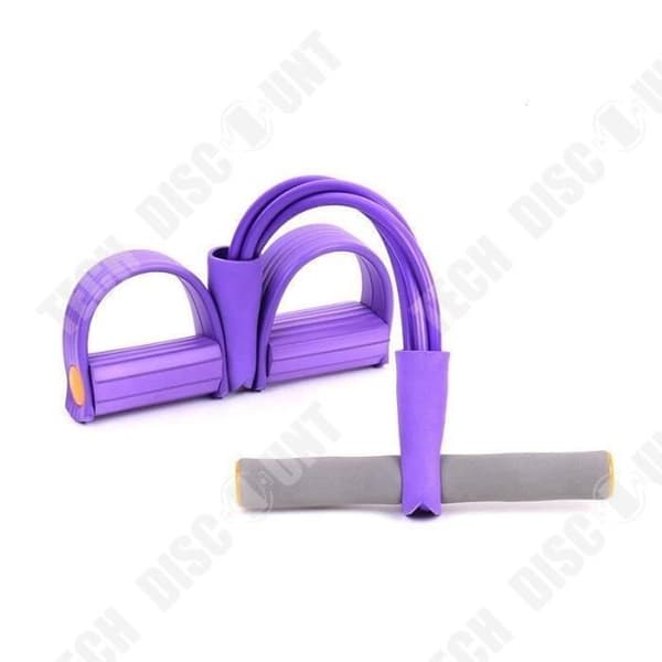 TD® Bodybuilding Kramp Midja Träning Yoga Extra tillbehör Sittande Pull Pedal Fyra Tube Pull - Modell: Blå