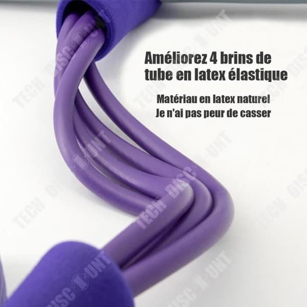 TD® Ven Resistance Band Hemgym Sport träning Elastiska band - Modell: Lila - HSJSTLDA1