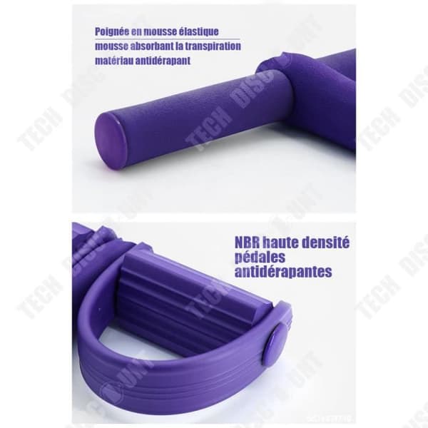 TD® Ven Resistance Band Hemgym Sport träning Elastiska band - Modell: Lila - HSJSTLDA1