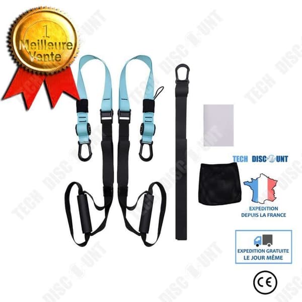 TD® Suspension Exercise Strap Fitness Kit för multifunktionell styrketräning
