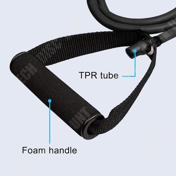 TD® Fitness Accessoarer - Bodybuilding, 120 cm elastiska Yoga Drag-rep Resistance Band Band - Grön typ