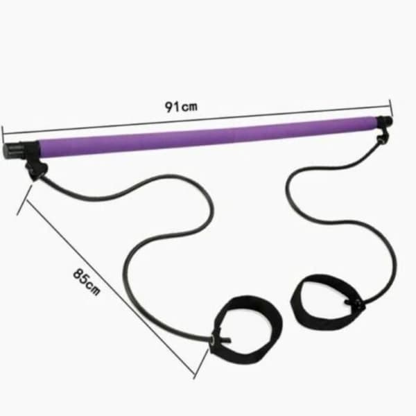 TD® Unisex Pilates Bar Stick Resistance Home Gym Training Fitness Sport Portable Soft - Modell: LILA