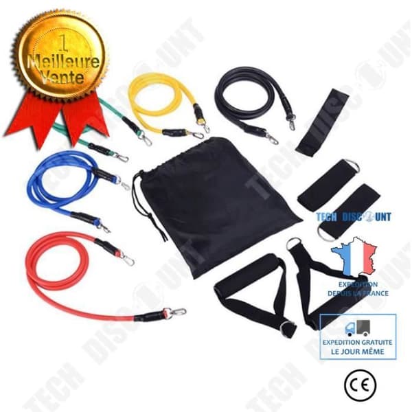 TD® Fitness Accessories - Styrketräning, Yoga Tube Resistance Band Set Yoga Expander - Typ 11st