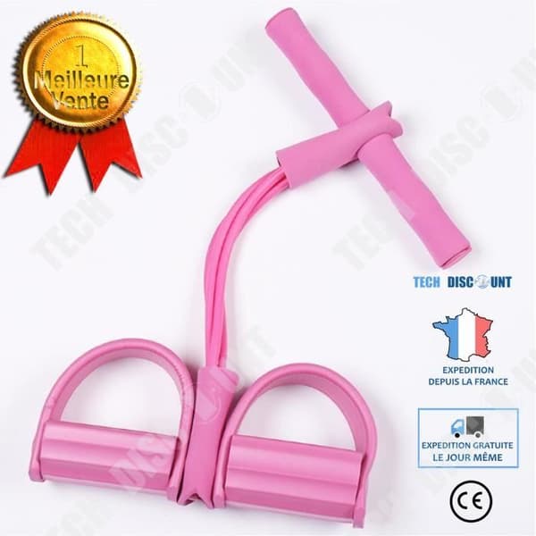 TD® Fitness Tillbehör - Styrketräning, Fitness Motståndsband Elastisk träningsutrustning Sittande Pull Up - Rosa Typ