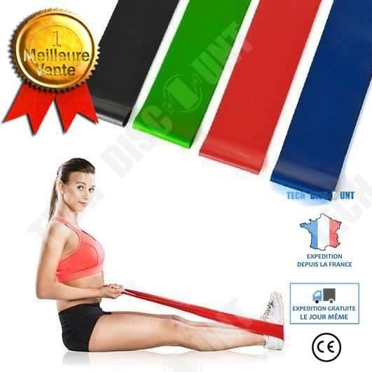 TD® Set med 4 Resistance Bands Set Workout Gym Sport Hem Träningsrör Elastiska band
