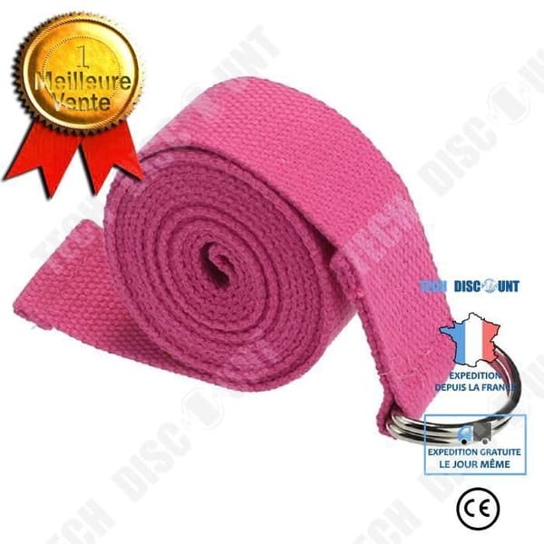 TD® Fashionabla yogatillbehör, justerbar benfitnessmidja, 180 cm lång stretchrem