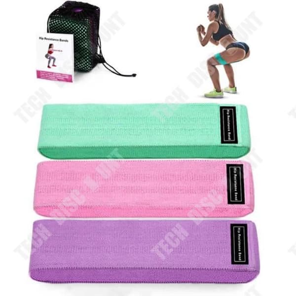 TD® Resistance Band 3 delar Sport Resistance Band Set för Home Fitness Yoga Pilates Modell: 1 set med 3 delar