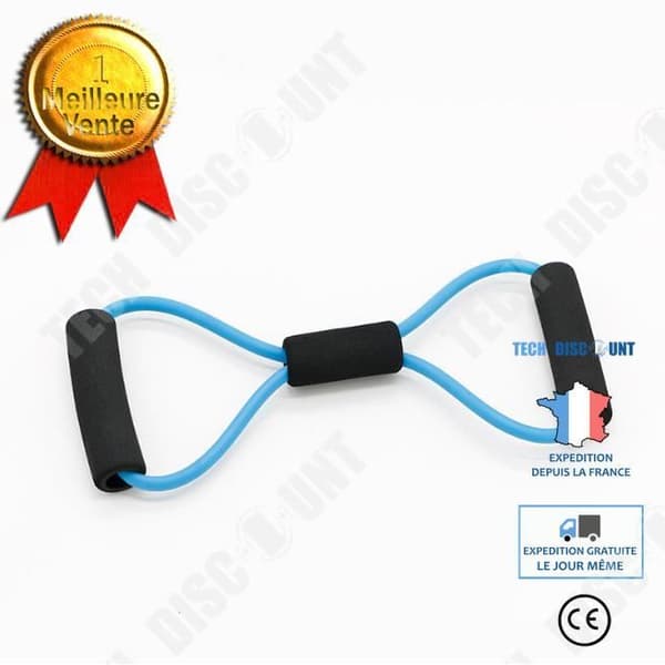 TD® Stretch Band Rep Latex Arm Motstånd Fitness Träning Pilates Yoga Hem Yoga Tillbehör Blå