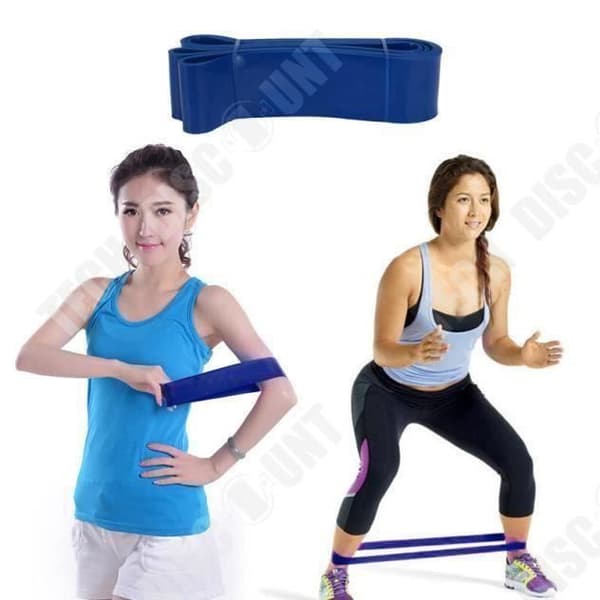 TD® Cross-Fit Elastic Band -Resistance Harness- Latex Band Body Gym Expander- Fitness Training Multifunction Blue