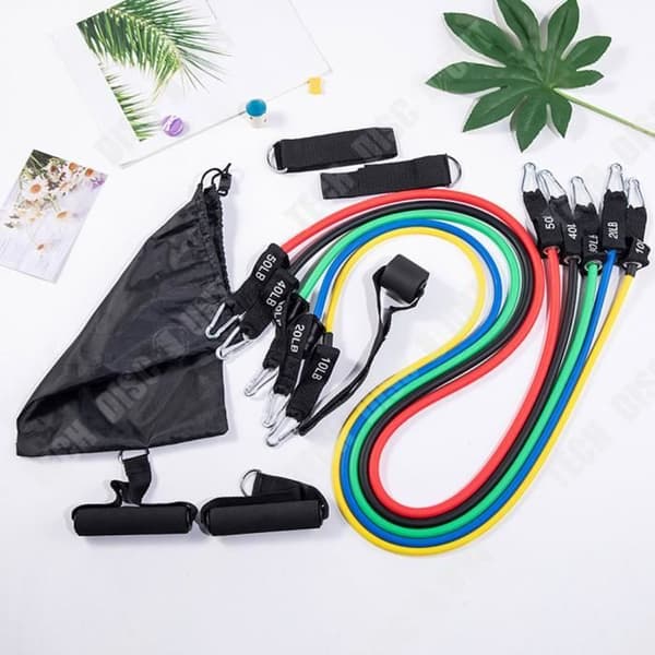 TD® Elastic Resistance Bands Sets träningsgummi elastiskt band för träningsdragrep