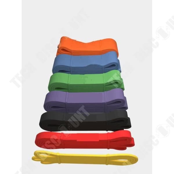 TD® Elastiskt band Motståndsband Spännband Elastiskt rep Fitness Män och kvinnor Pull-ups Axlar Rygg Höfter Gul