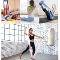 Miniatyrbild 3 av 4: TD® Elastiskt Yogaband Latexbälte 1,5 M Naturligt Spännband Kvinna Yoga Sport Fitness Hem - lila