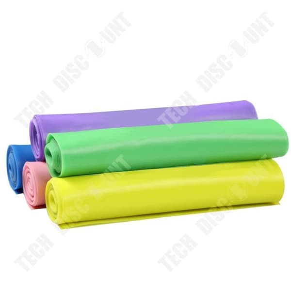 TD® Elastiskt Yogaband Latexbälte 1,5 M Naturligt Spännband Kvinna Yoga Sport Fitness Hem - lila