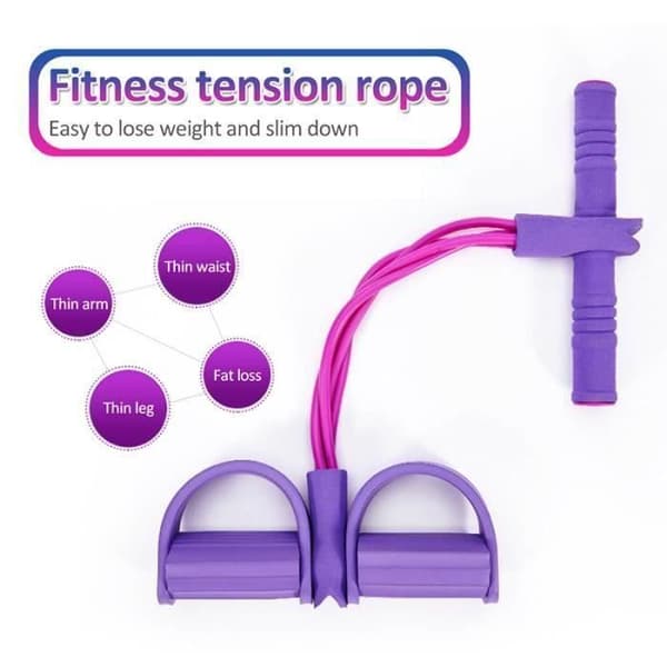 TD® Yogatillbehör Halkskyddsbandpedal Multifunktionellt dragrep - Gul