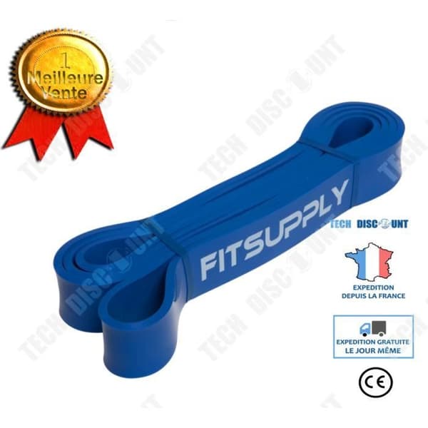 TD® Resistance Band Spännband Latex Ring Yoga Band Fitness Band Bår 2080*6,4*4,5 mm Blå