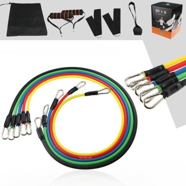 TD® 17 st Elastiska motståndsband Elastiskt rör Fitness Träning Yoga Pilates Gym Sport Håll dig i form hemma