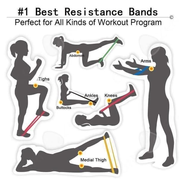C® Elastiskt band, knäböj, män och kvinnor, rumpa cirkel, elastisk cirkel, yoga spänningsband, bodybuilding övning,5