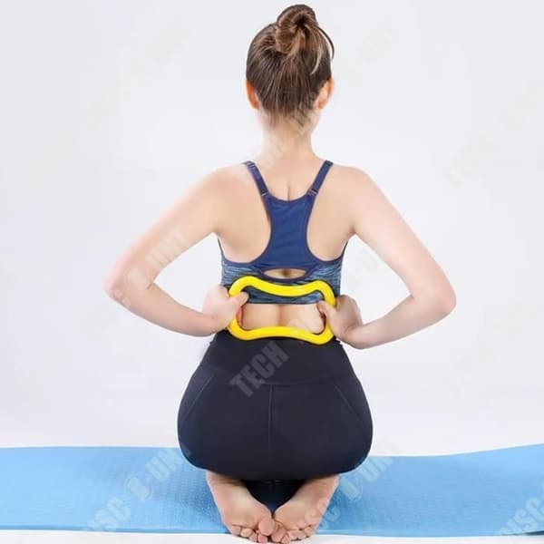 TD® Circle yoga pilates stretch Ring fitness sport motstånd träning elastisk sele elastiband toning body extense