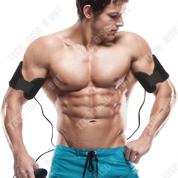 TD® Armmuskel för män biceps träningsutrustning hem arm muskel vibrationsstärkande bälte massagebälte