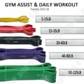 Miniatyrbild 3 av 4: TD® 9 in1 Elastic Fitness Unisex Bodybuilding Yoga Gym Motståndsband Styrketräning Glutes Ankare Bengrepp Pil