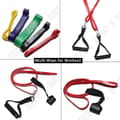 Miniatyrbild 2 av 4: TD® 9 in1 Elastic Fitness Unisex Bodybuilding Yoga Gym Motståndsband Styrketräning Glutes Ankare Bengrepp Pil