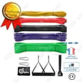 Miniatyrbild 1 av 4: TD® 9 in1 Elastic Fitness Unisex Bodybuilding Yoga Gym Motståndsband Styrketräning Glutes Ankare Bengrepp Pil